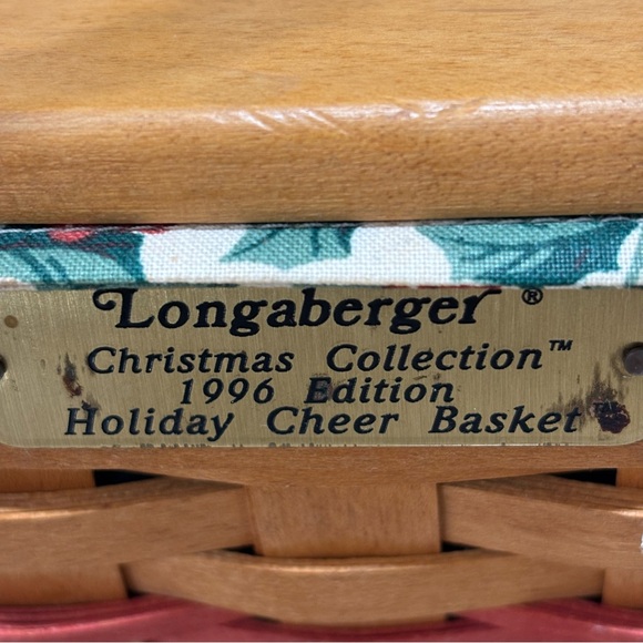 Vintage Longaberger 1996 Holiday Cheer Basket - Picture 12 of 16